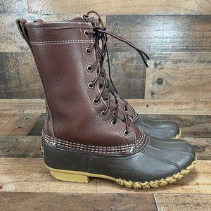 LL BEAN Shearling Lined 10'' Winter Duck Boots Size 7